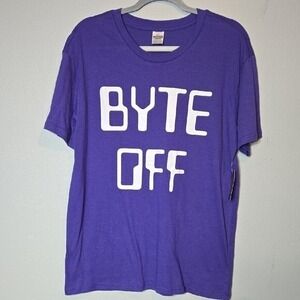 Byte Off Stranger Things T-shirt Dustin Henderson Cosplay, Adult Medium, NEW